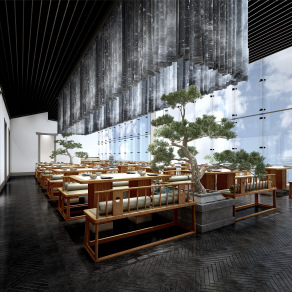 中式豪华酒店餐厅设计